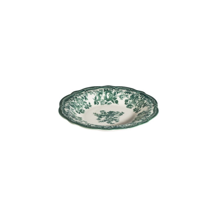 Hermia Velour Green Fulya Juego de Cena de 24 Piezas Blanco y Verde Hermia Velour Green Fulya Juego de Cena de 24 Piezas Blanco y Verde